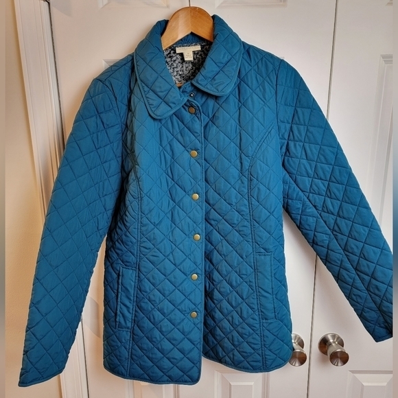 Appleseed's‎ Quilted Lightweight Teal Jacket Size Medium - Picture 1 of 9